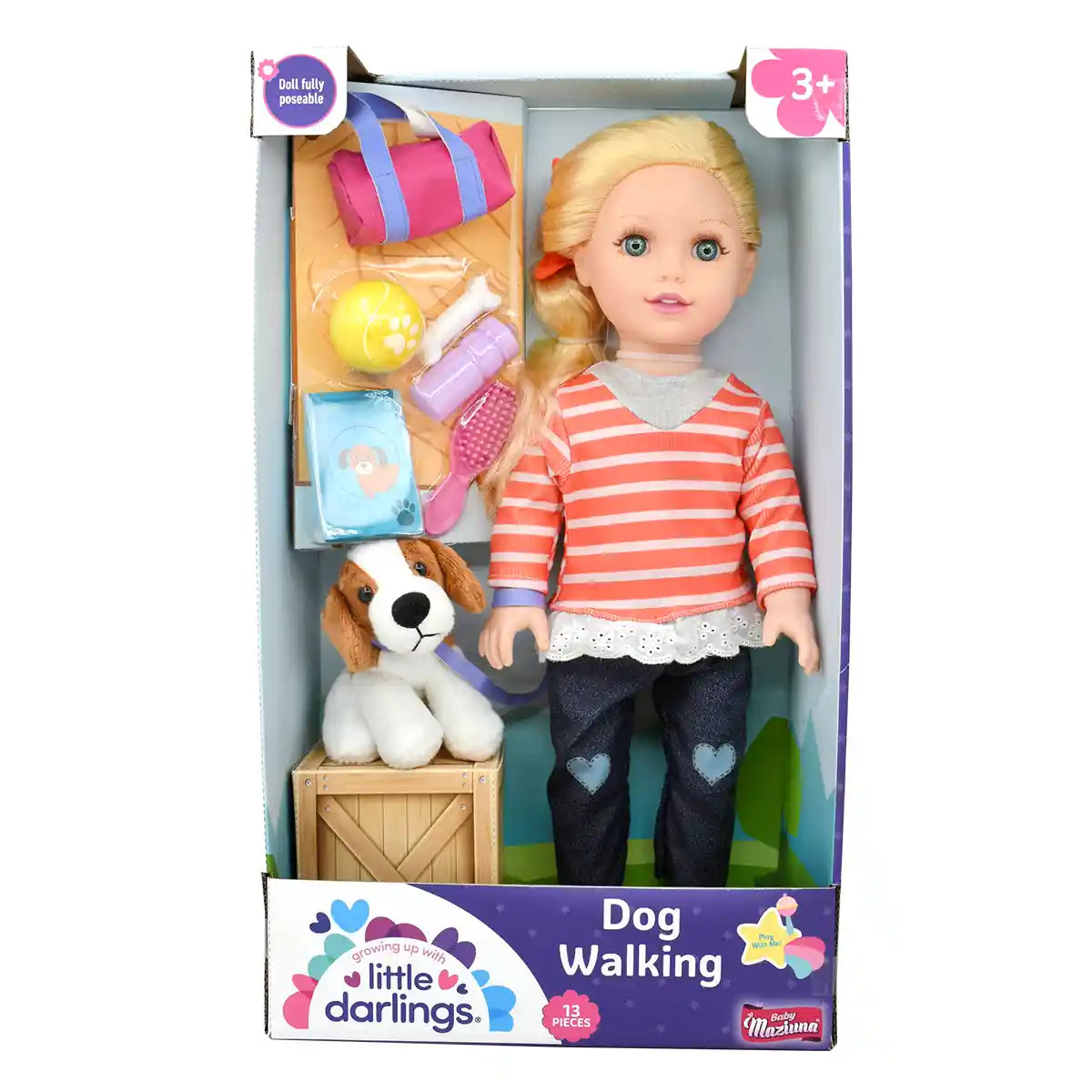 Baby Maziuna Style Girls Dog Walker 18inch