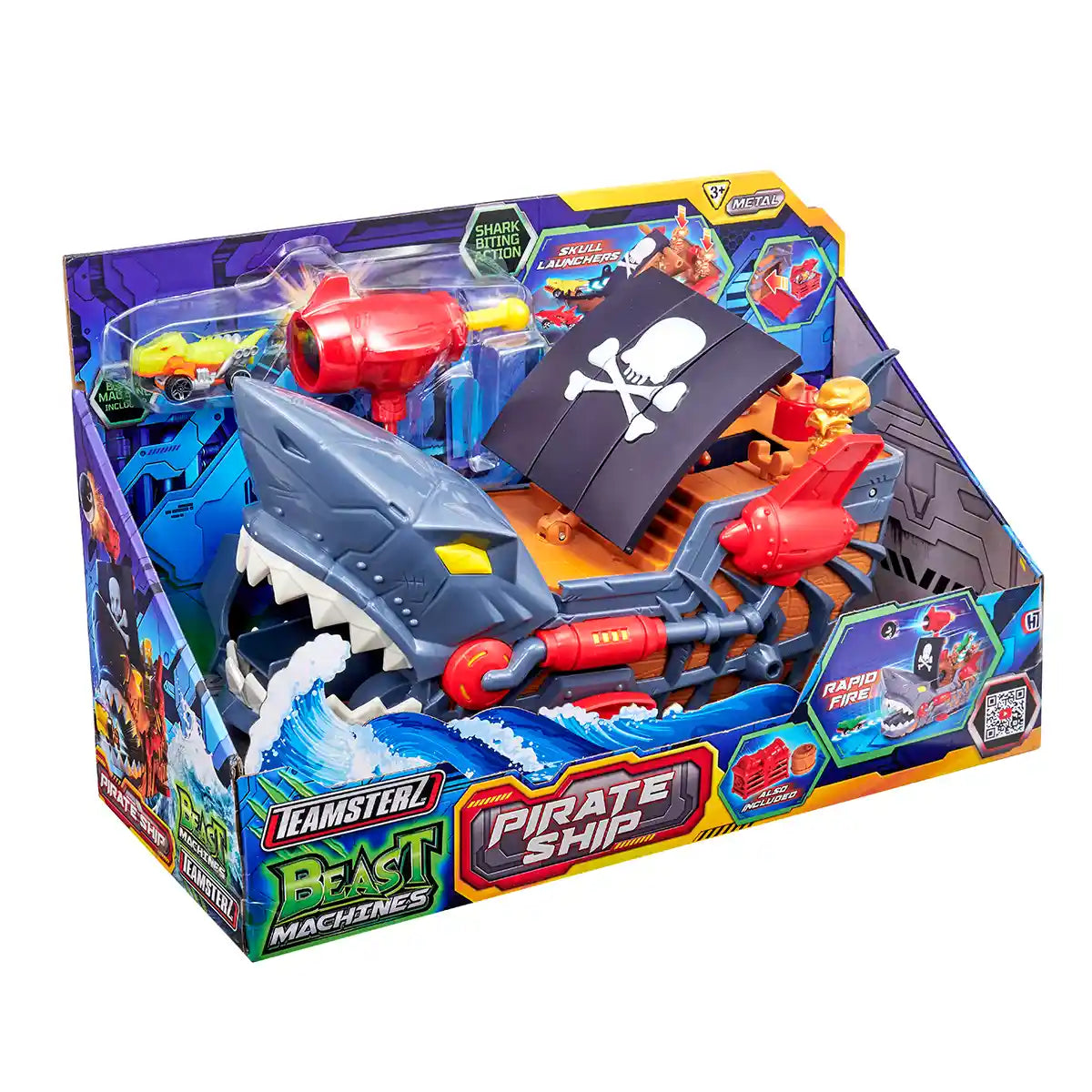 Teamsterz Beast Machines Pirate Ship (w/ 1 Car)