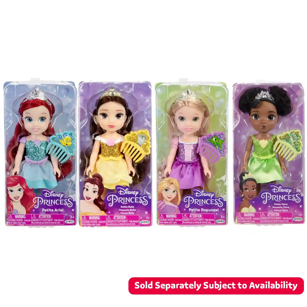 DPRINCESS PETITE DOLLS GLITER BDICE 4ASS - Kiddy Zone