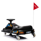 Electric Drifting Go Kart, Ride On Race Car for 3-8Yrs - High/Low Speed Switch_Black - Kiddy Zone