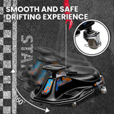 Electric Drifting Go Kart, Ride On Race Car for 3-8Yrs - High/Low Speed Switch_Black - Kiddy Zone