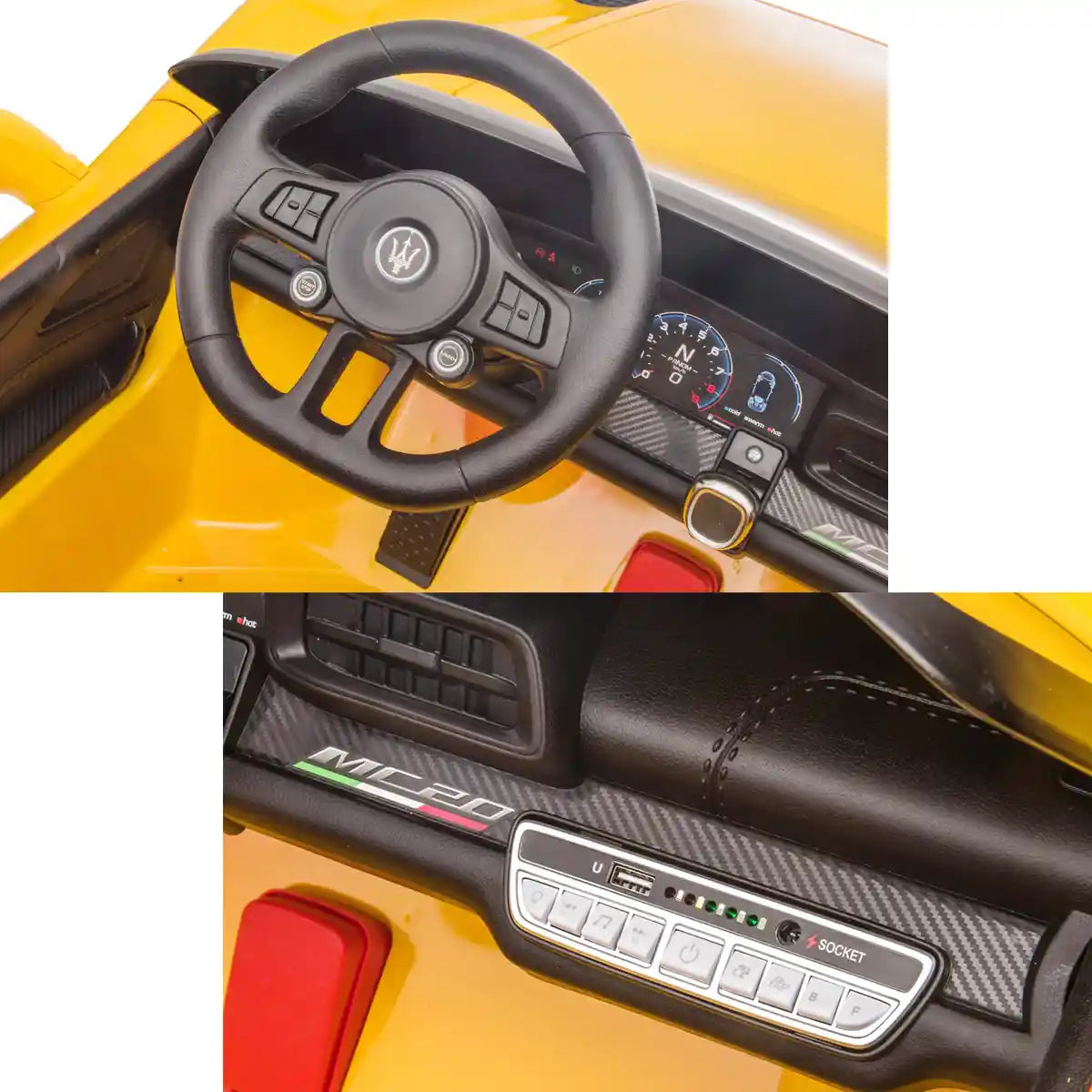 Licensed Maserati MC20_Yellow - Kiddy Zone
