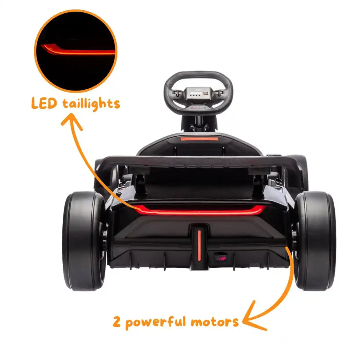 Licensed Audi Drift Go-kart - Black