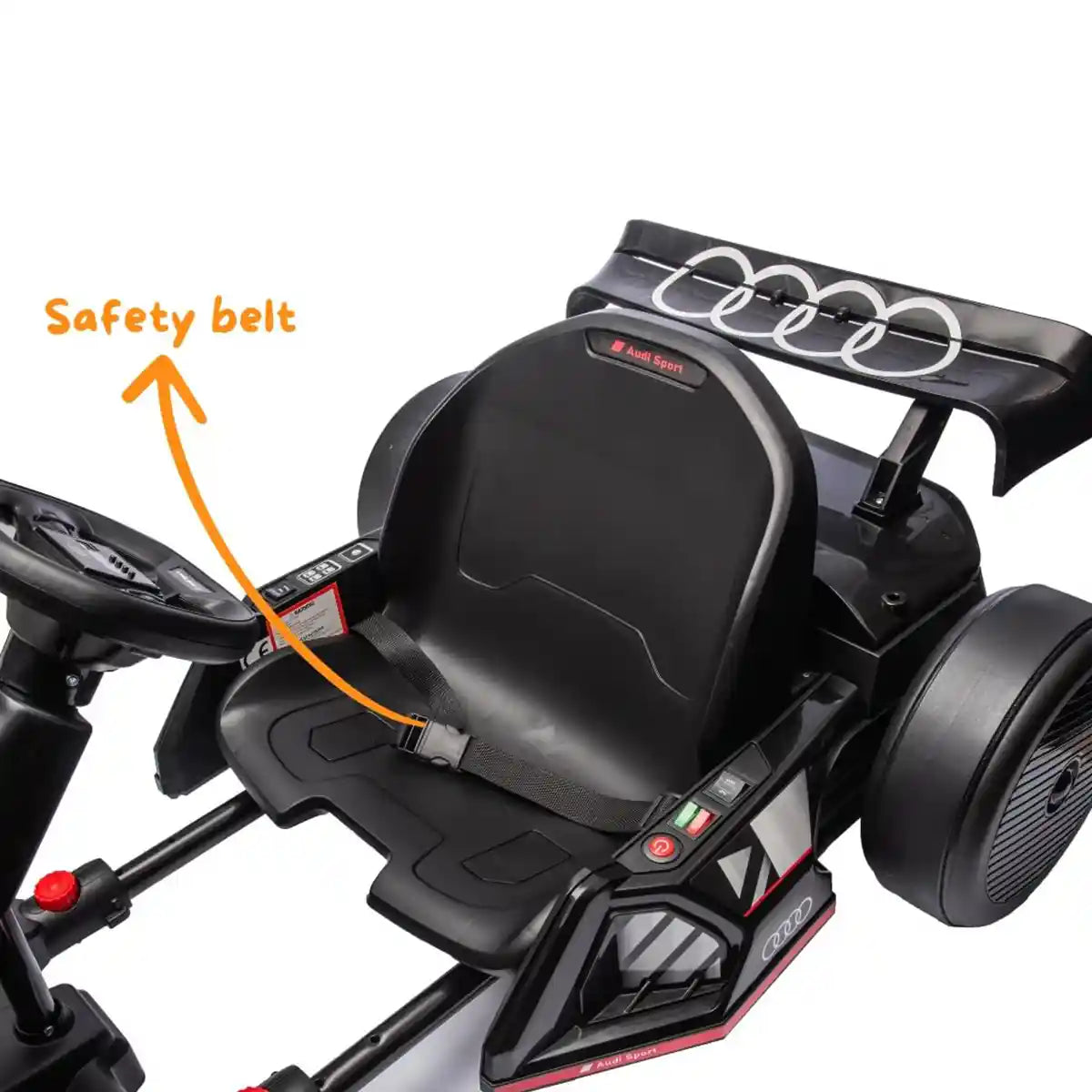 Licensed Audi Drift Go-kart - Black