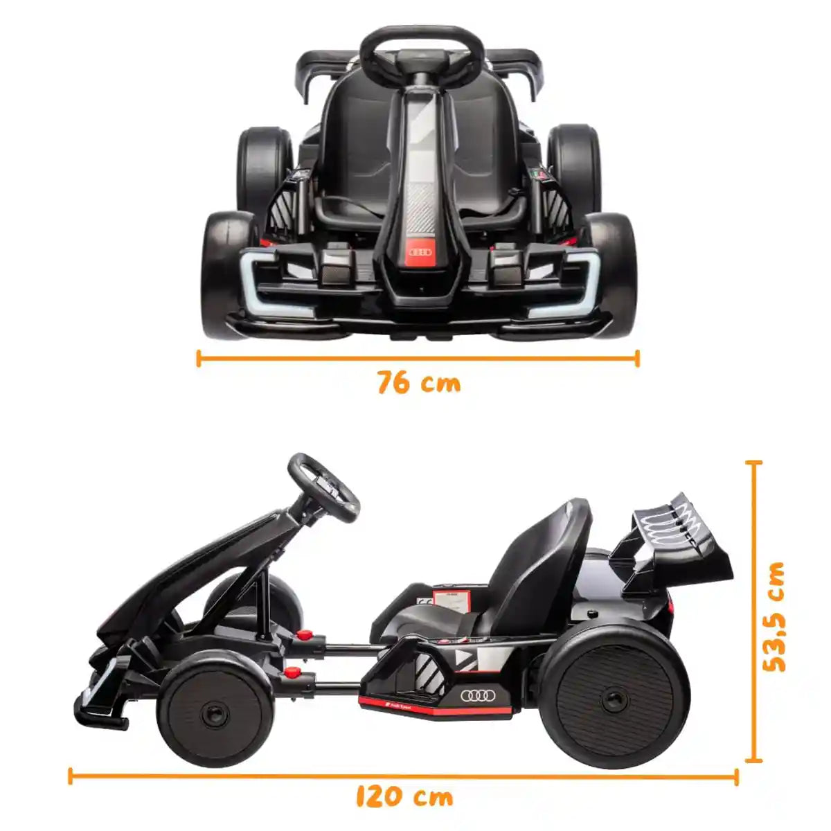 Licensed Audi Drift Go-kart - Black