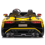 Licensed Lamborghini Aventador SVJ (24V & 2 Seaters) Yellow - Kiddy Zone