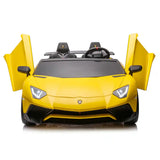 Licensed Lamborghini Aventador SVJ (24V & 2 Seaters) Yellow - Kiddy Zone