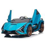 Licensed Lamborghini Sian Roadster_Painted Blue - Kiddy Zone