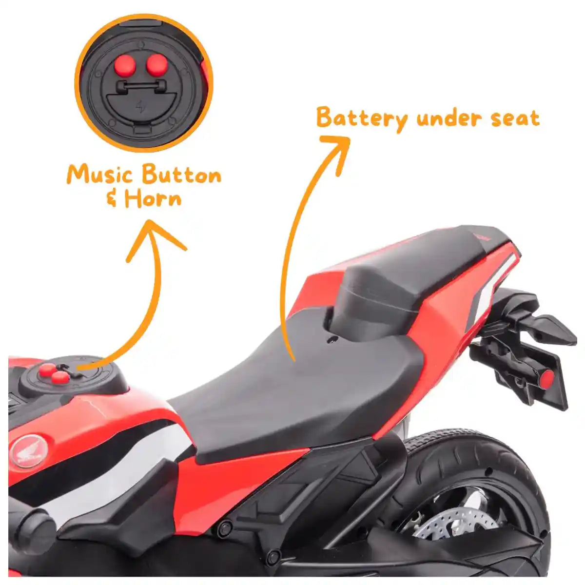 Licensed Honda CBR1000RR_Red - Kiddy Zone