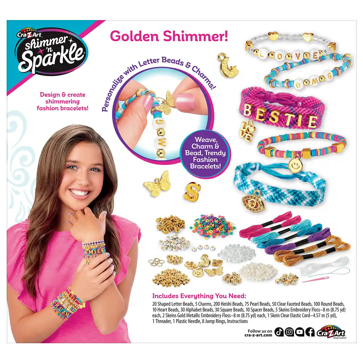 Shimmer n Sparkle Sparkling A-Z Fashion Bracelets