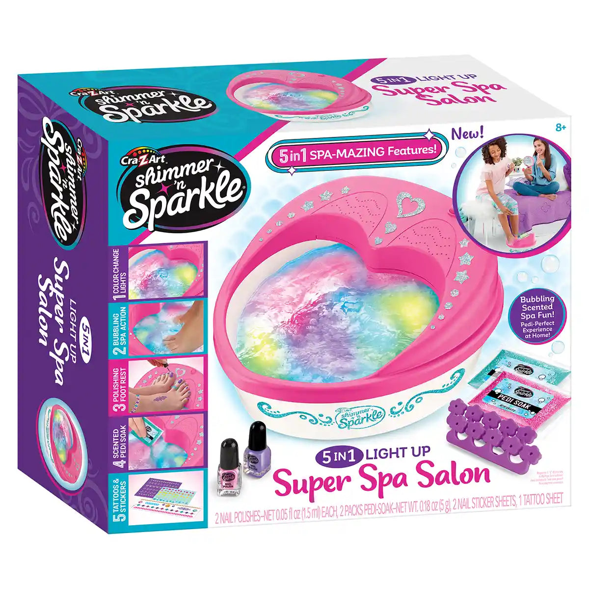 Shimmer n Sparkle 5-in-1 Light Up Super Spa Salon
