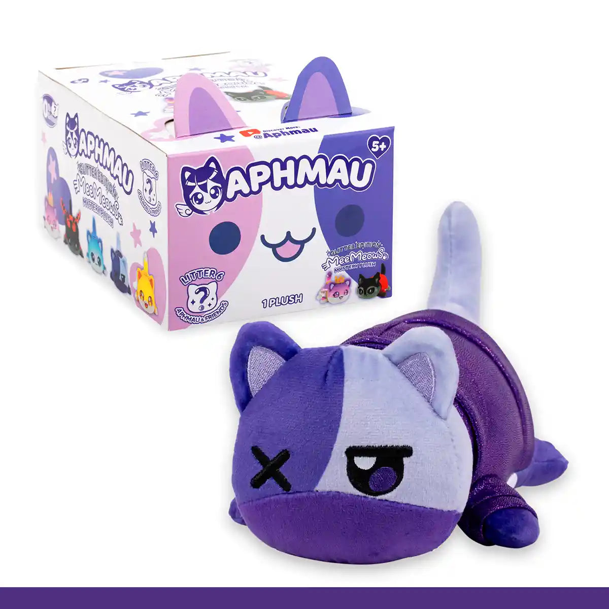 Aphmau Glitter Edition Mee Meows Mystery Plush 6inch