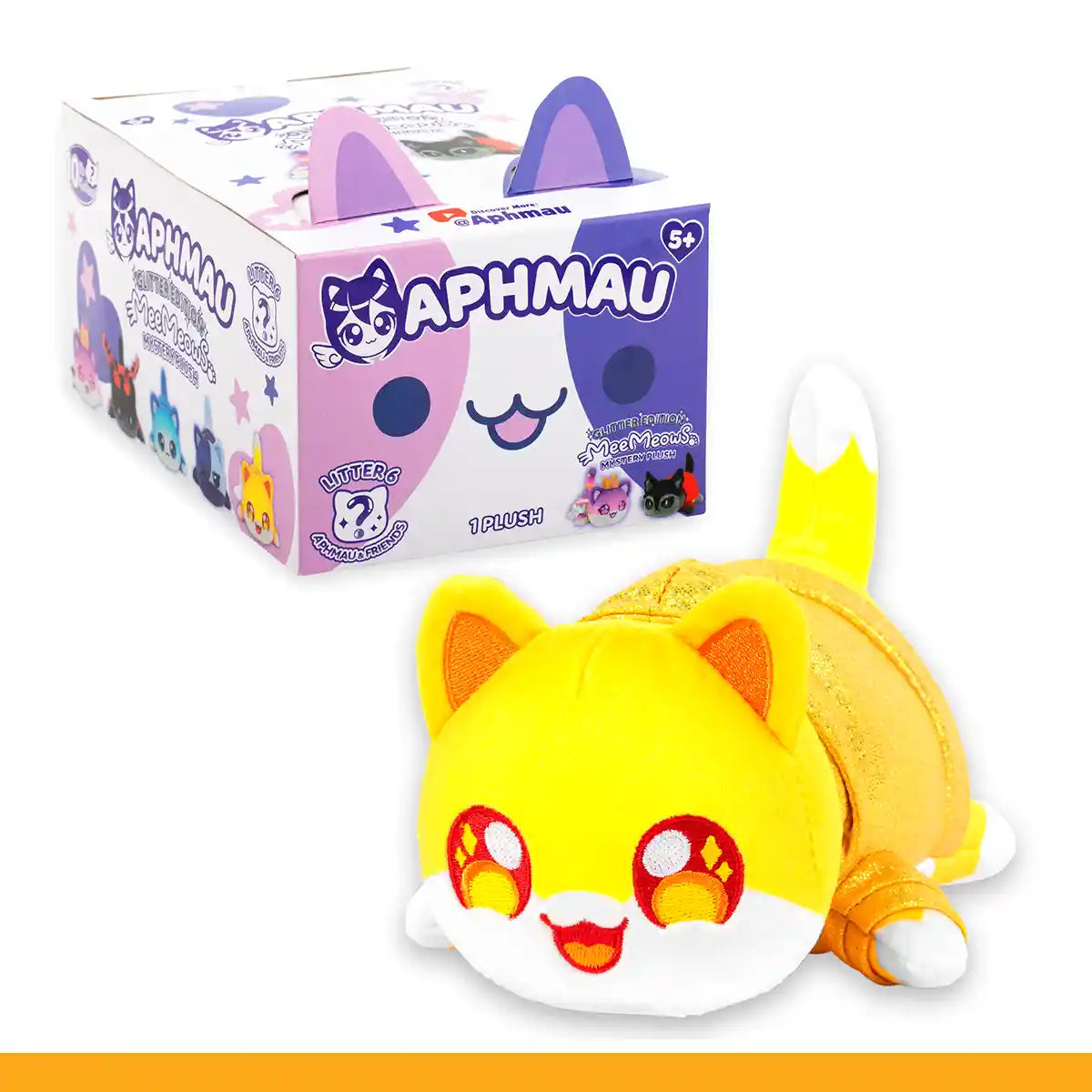 Aphmau Glitter Edition Mee Meows Mystery Plush 6inch