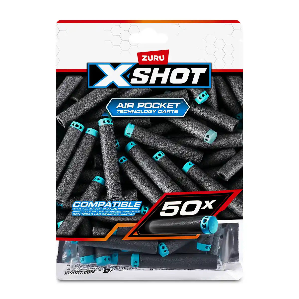 X-Shot Excel 50PK Refill Darts Foilbag