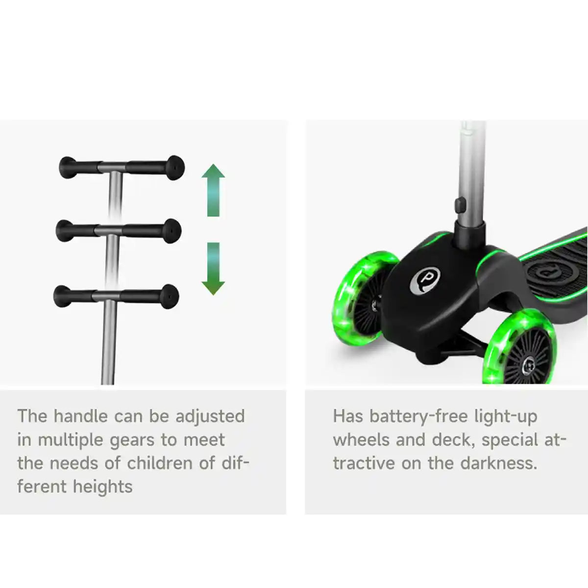 QPLAY FUTURE ECO SCOOTER GREEN - Kiddy Zone