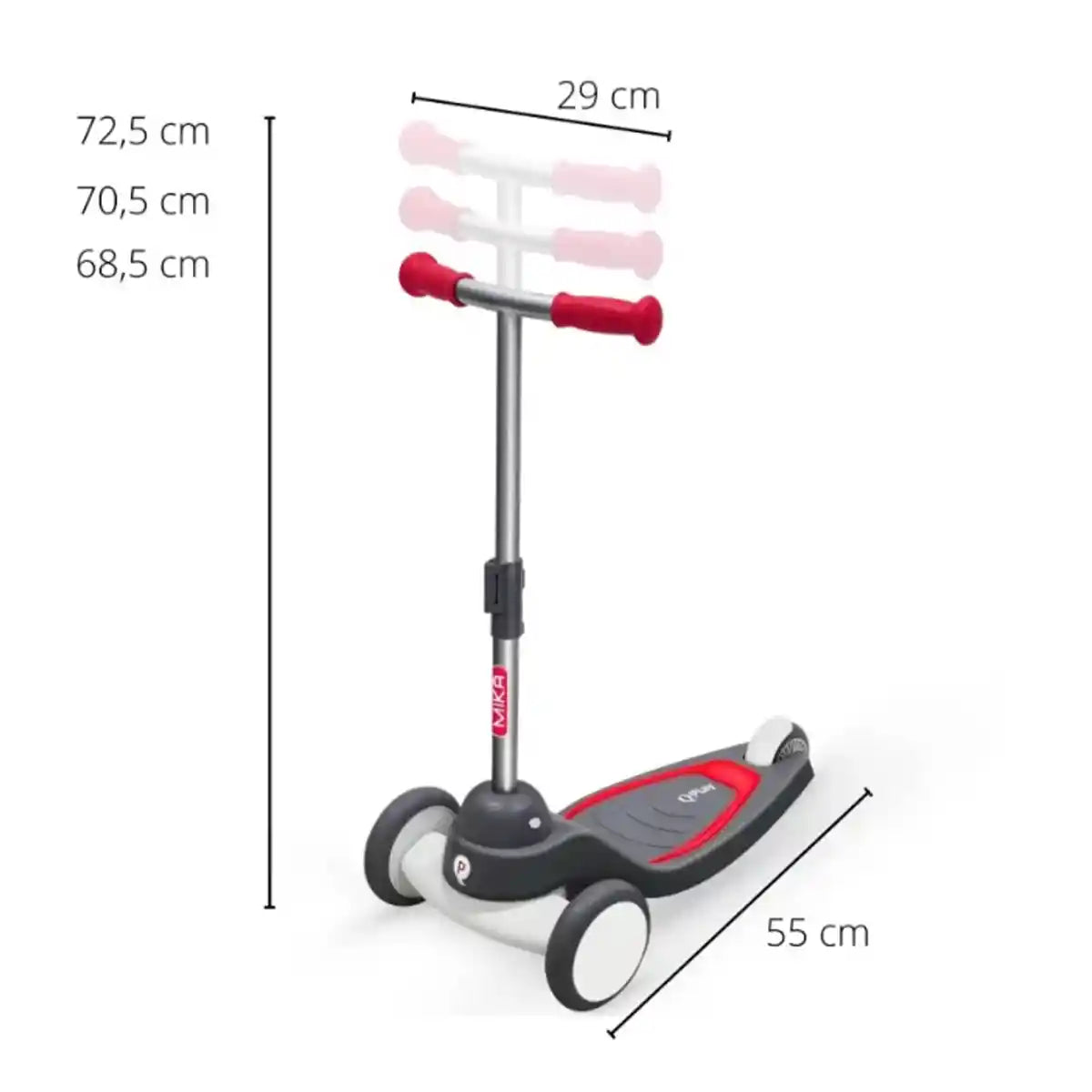 MIKA Scooter - Red - Kiddy Zone