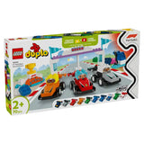 Lego Duplo Town 10445 F1 Team Racing Cars & Drivers