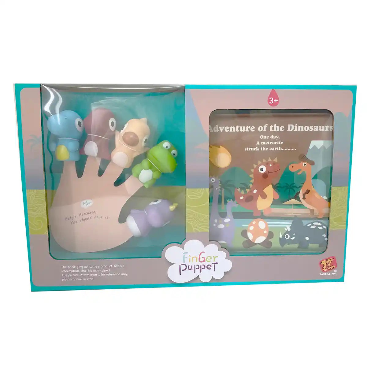 Dinosaur Finger Doll and Shower Story Book - TL-135