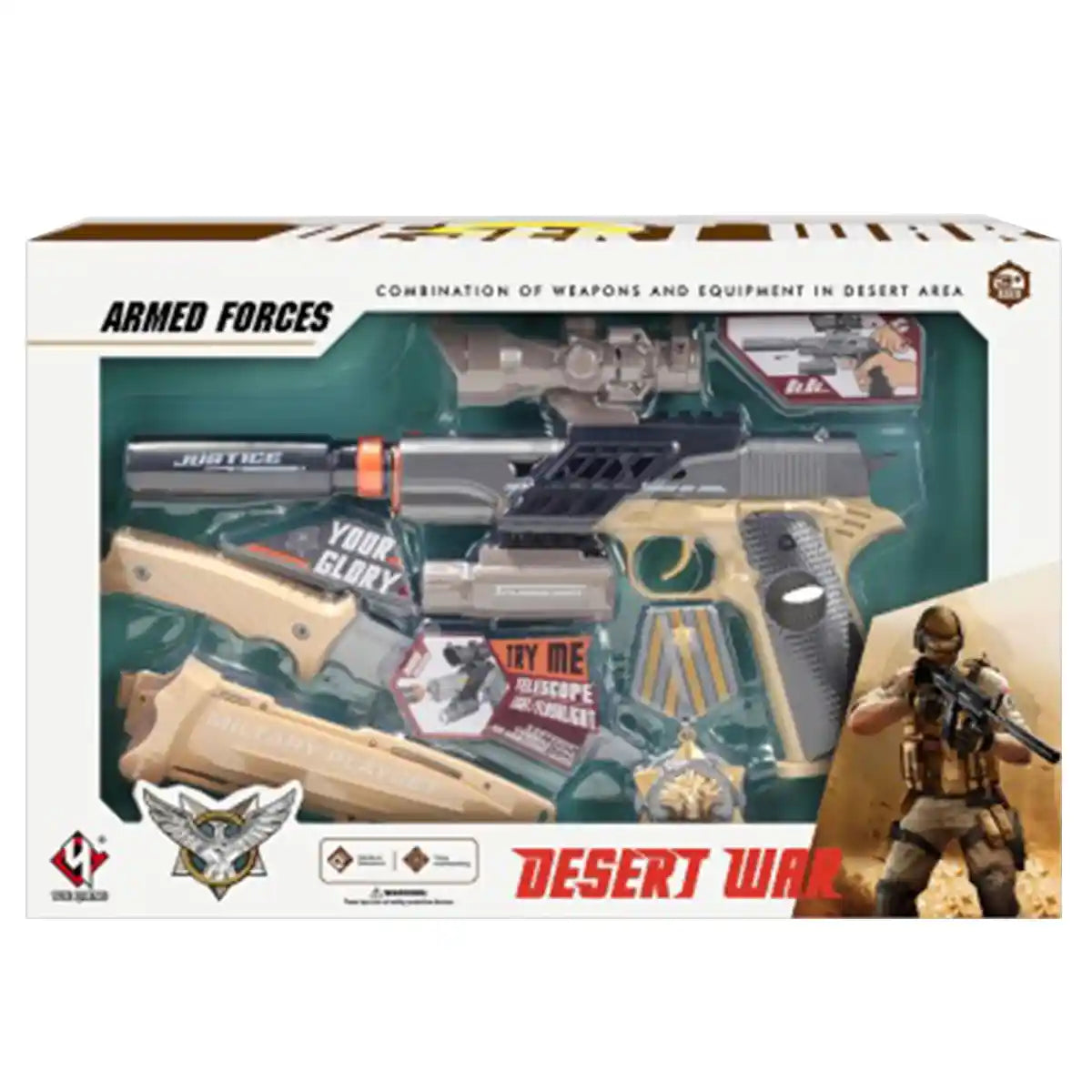 Armed Forces 54 Multifunctional Sound And Light Gun - Kiddy Zone