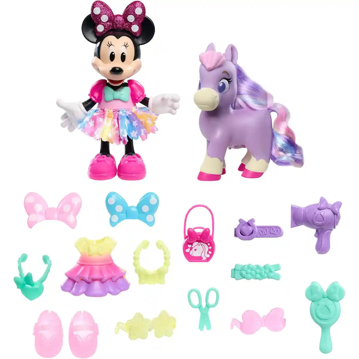 Minnie Mouse Groom & Glam Pony Set
