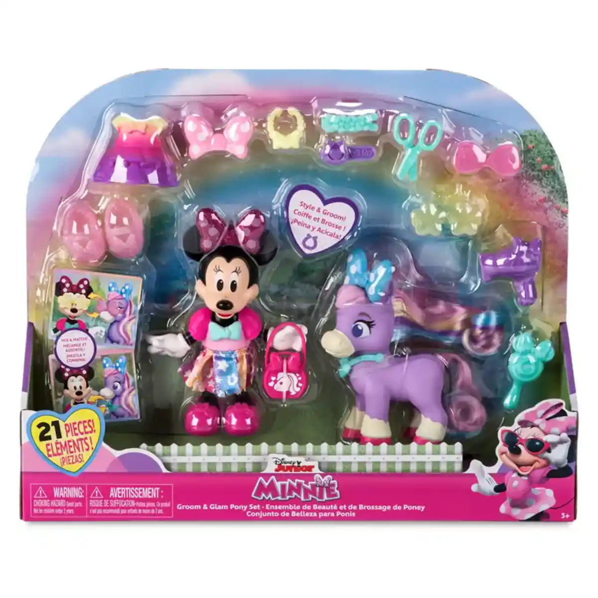 Minnie Mouse Groom & Glam Pony Set