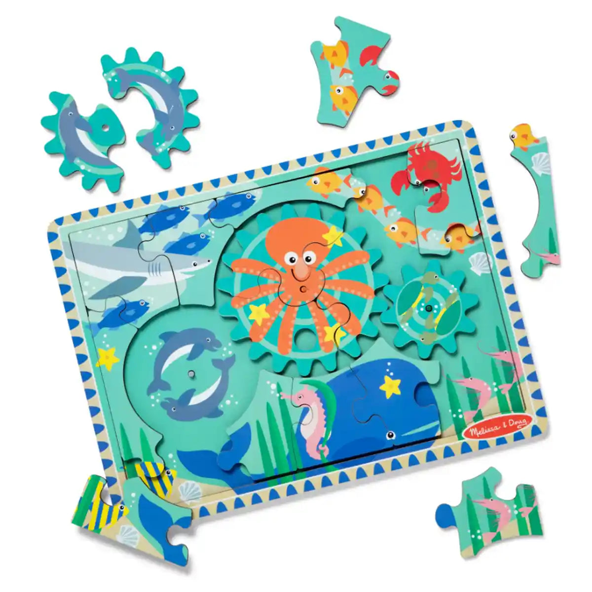 Melissa and Doug Underwater Wooden Gear Puzzle