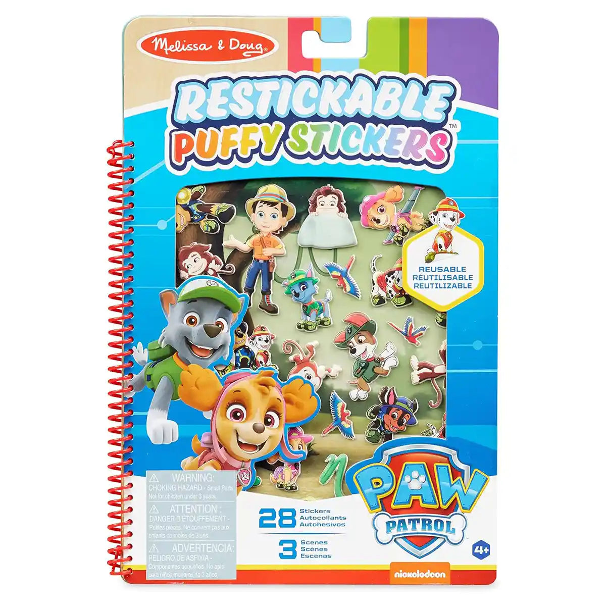 Md Paw Patrol Puffy Sticker Pad - Jungle