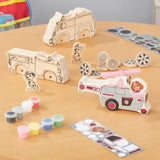 Md Paw Patrol Wooden Craft Kit - Vehicles