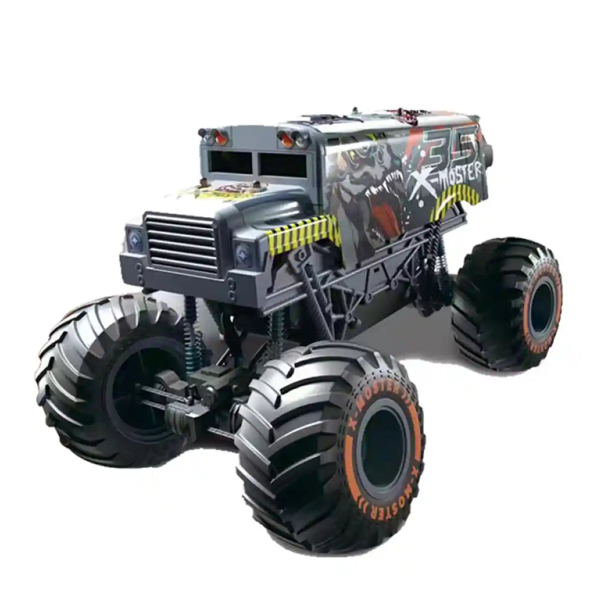 R/C 1: 8 4WD Bus PVC light spray car (including electricity)