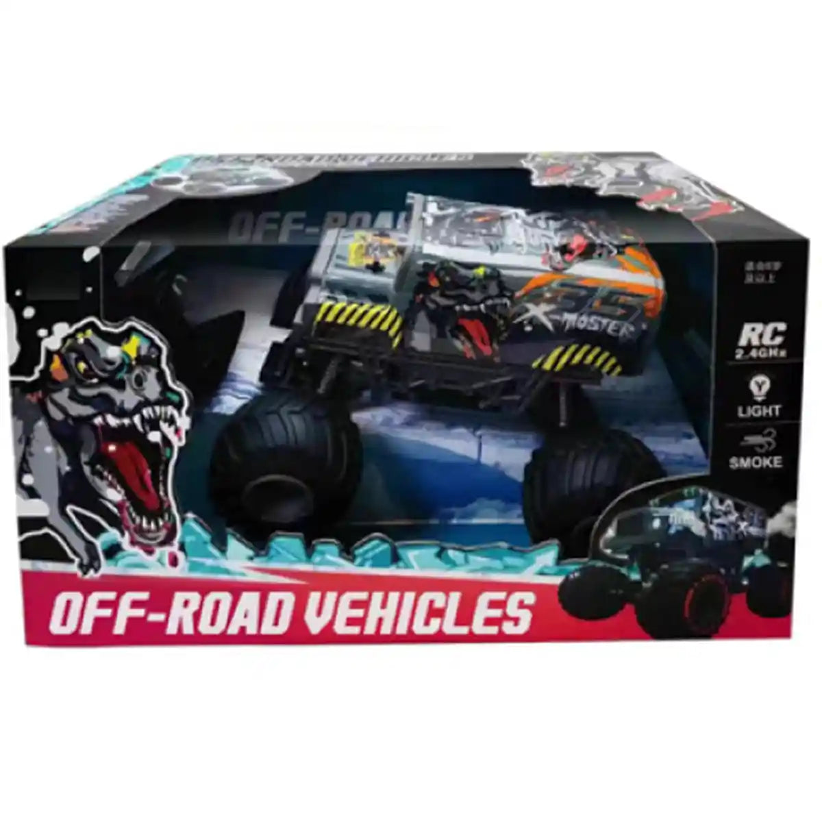 R/C 1: 8 4WD Bus PVC light spray car (including electricity)