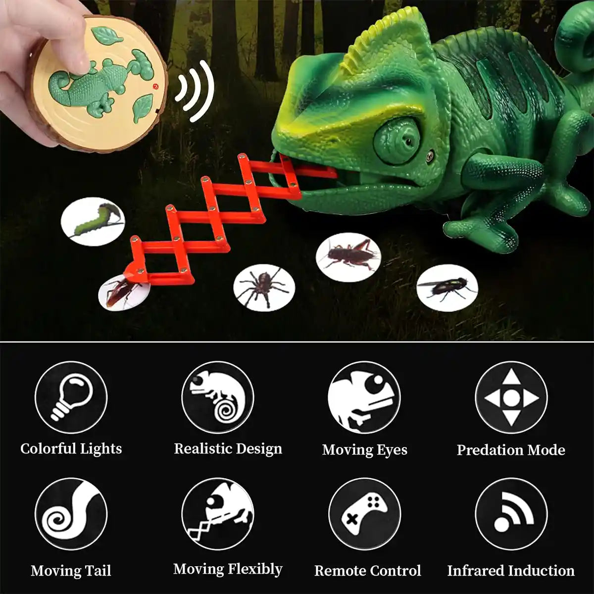 Remote control chameleon (not powered)