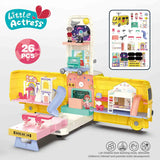 School bus with 26pcs accessories for 3yrs+