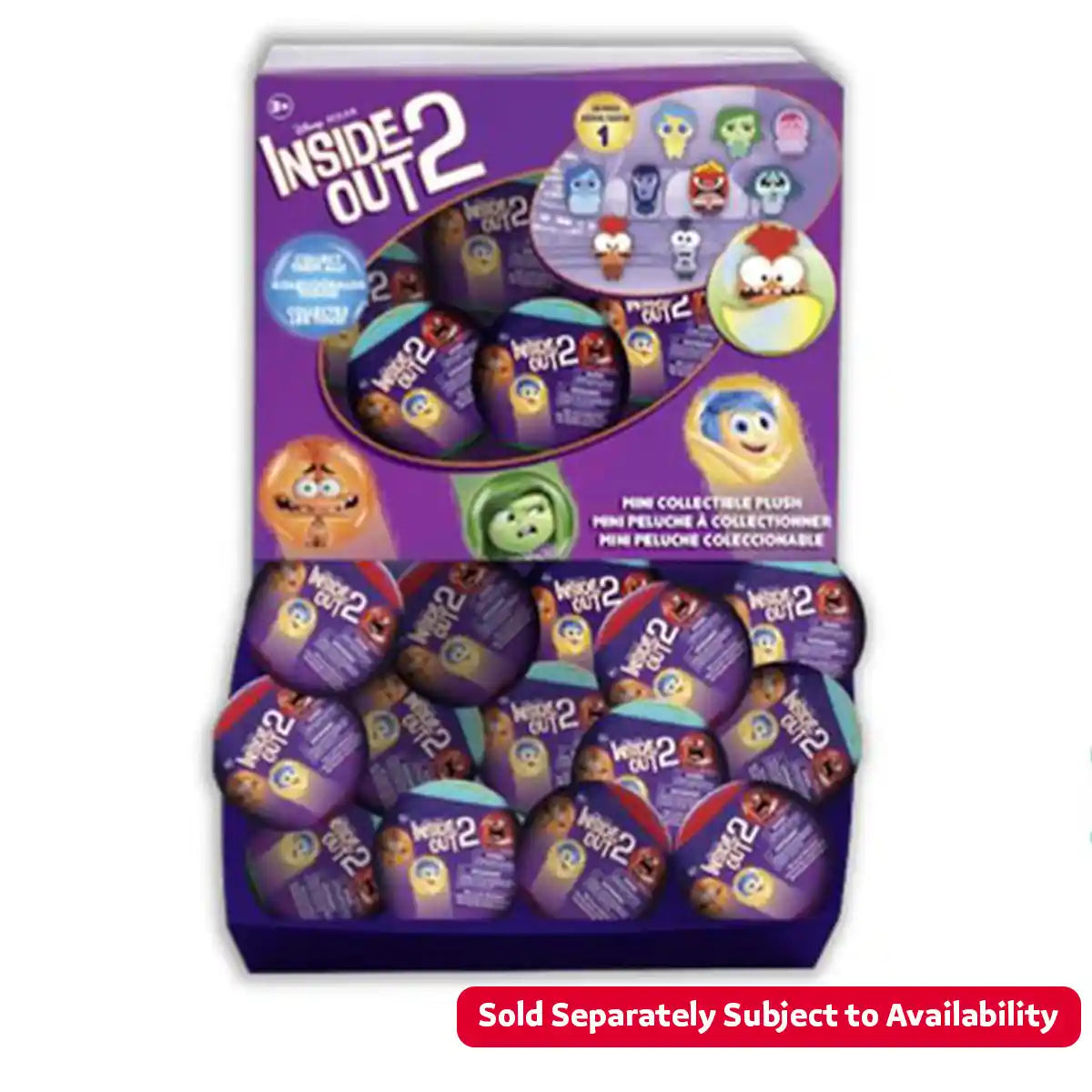 Inside Out 2 Mini Collectible Capsule Plush - Kiddy Zone