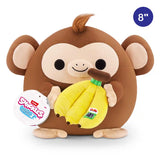 Snackles-Plush 8"-Series 2-Plush 8" Monkey & Dole (Banana) - Kiddy Zone