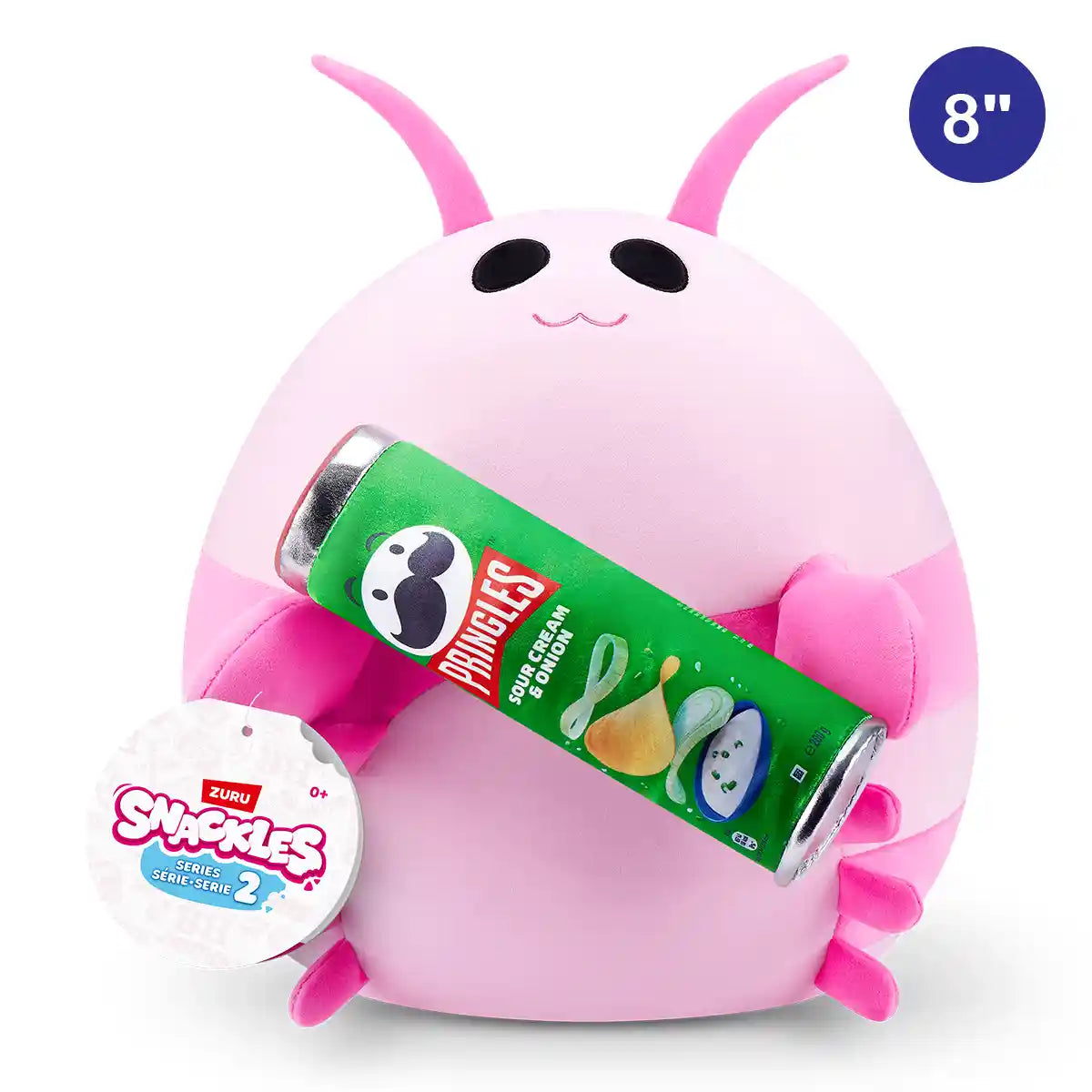 Snackles-Plush 8"-Series 2-Plush 8" Shrimp & Pringles (Sour Cream and Onion) - Kiddy Zone
