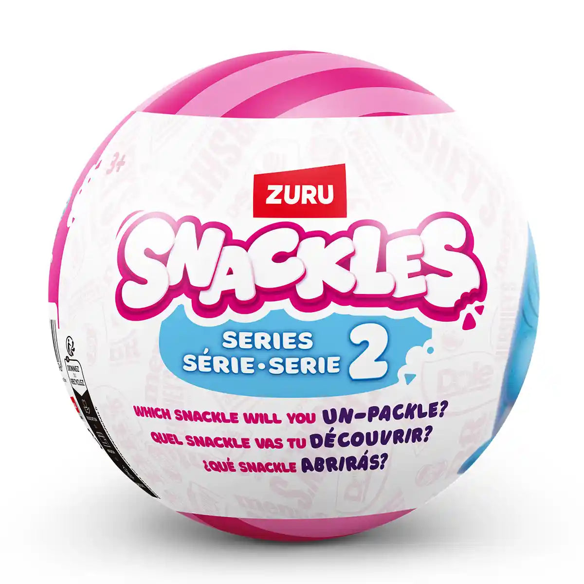 Snackles Capsule - Series 1 Plush Small 115mm,12pcs/Gravity PDQ, 24pcs/CTN - Kiddy Zone