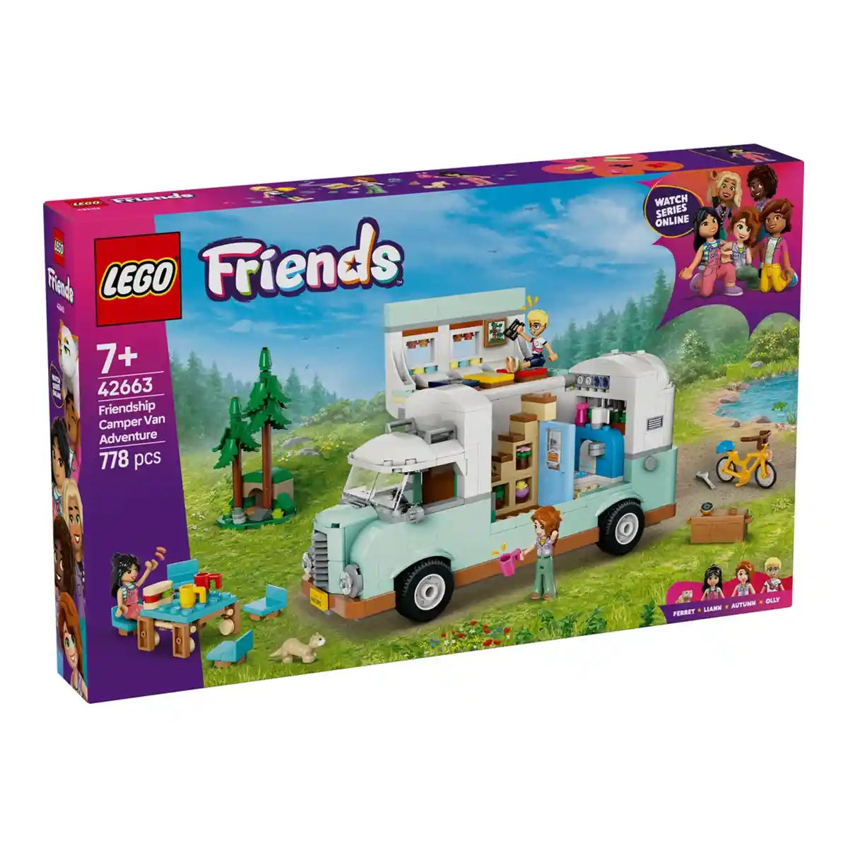 LEGO Friends Friendship Camper Van Adventure Role-Play Building Set 42663 - Kiddy Zone