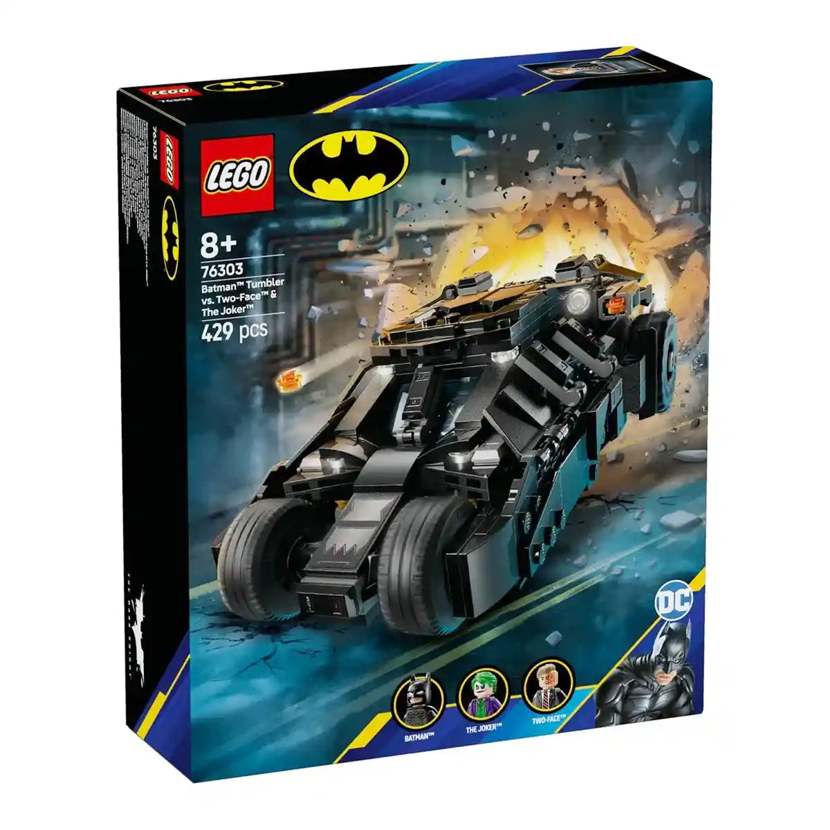 LEGO DC Batman Tumbler vs. Two-Face & The Joker Toy Car 76303