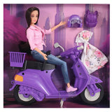 Fulla Doll with Purple Motorbike Set
