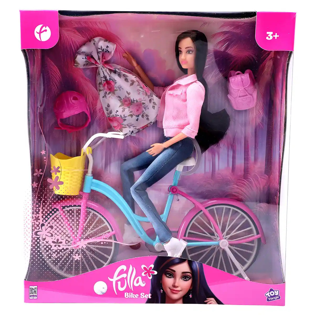 Fulla Doll with Bike Set