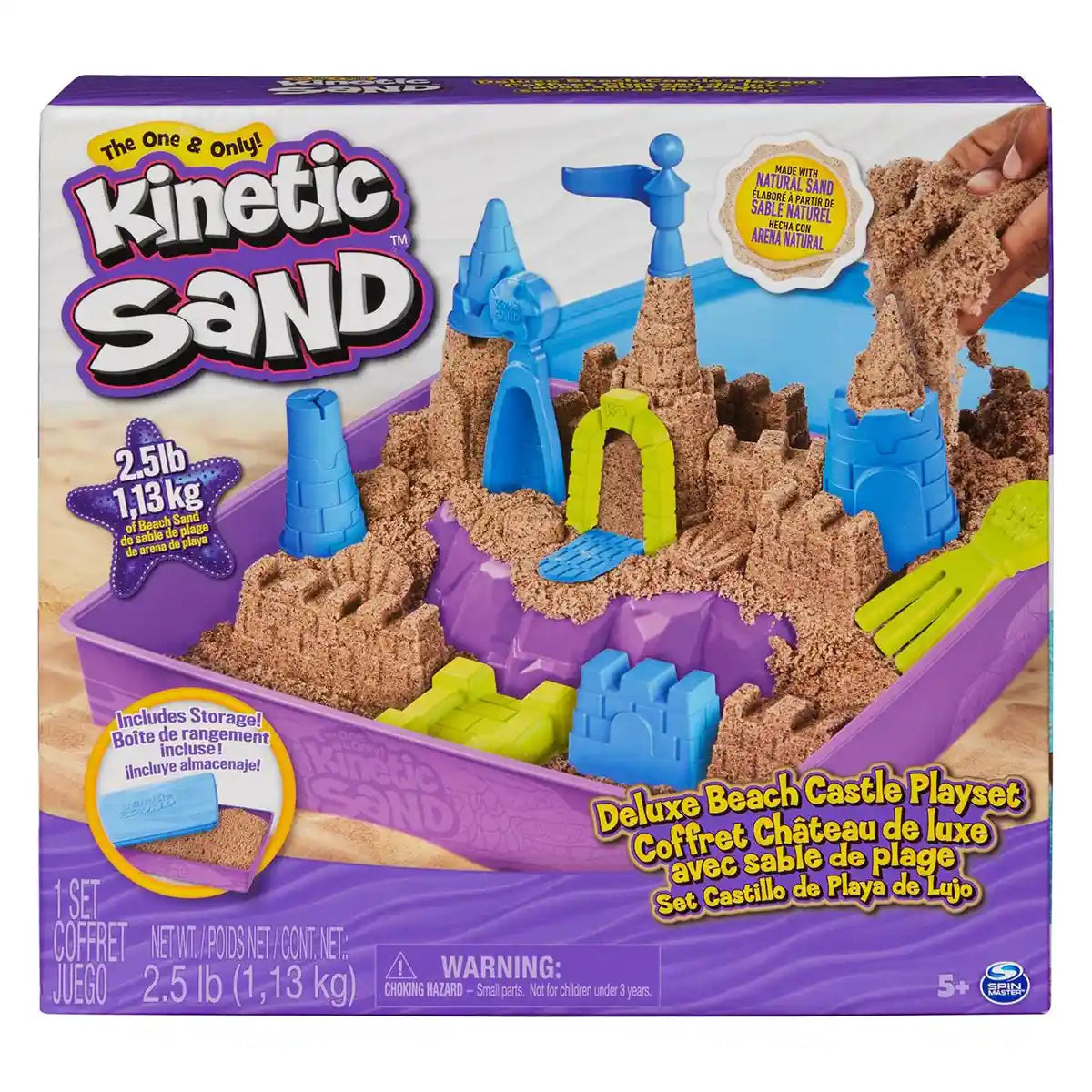 Kinetic Sand Beach Castle Playset Dlx (2.5lb) - Kiddy Zone