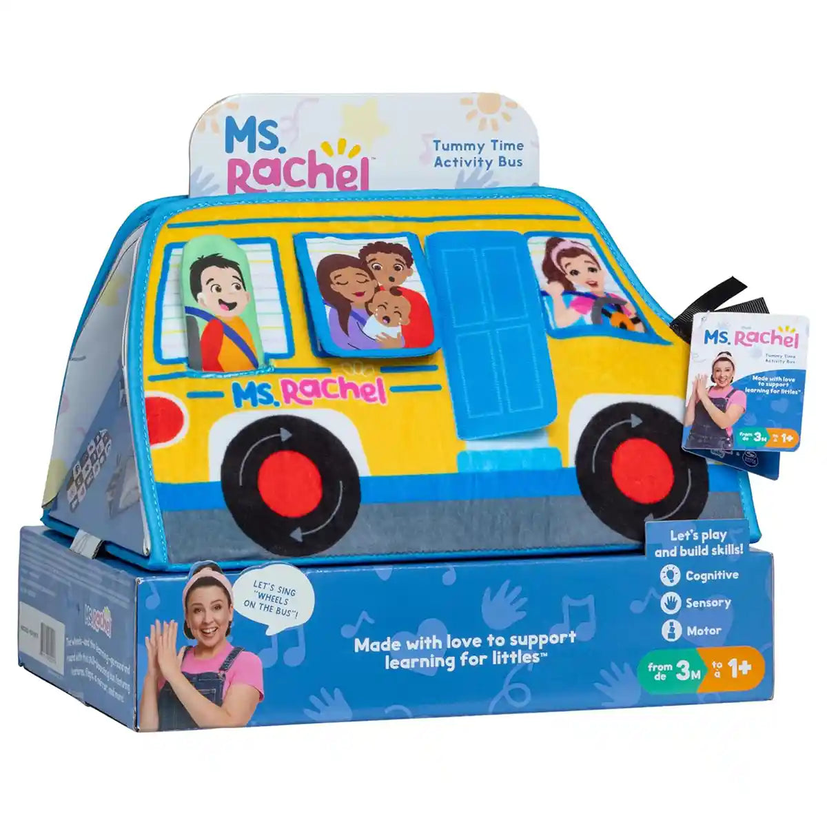 Ms. Rachel Tummy Time Activity Bus - Kiddy Zone