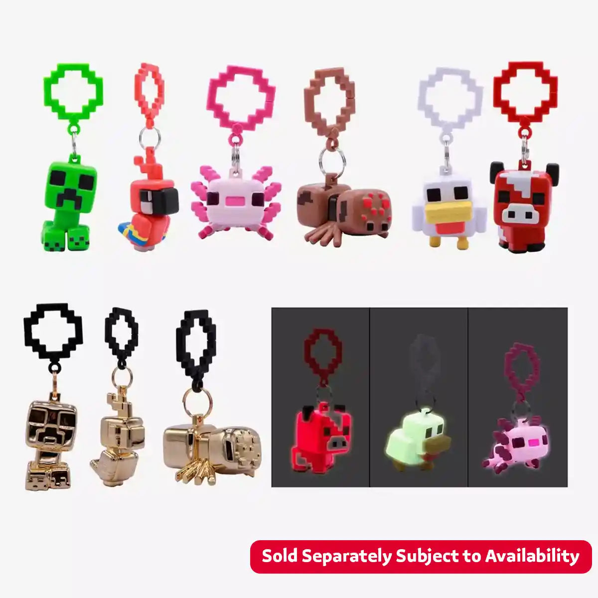 Minecraft Fig Keychains Blind Box Asst.CDU