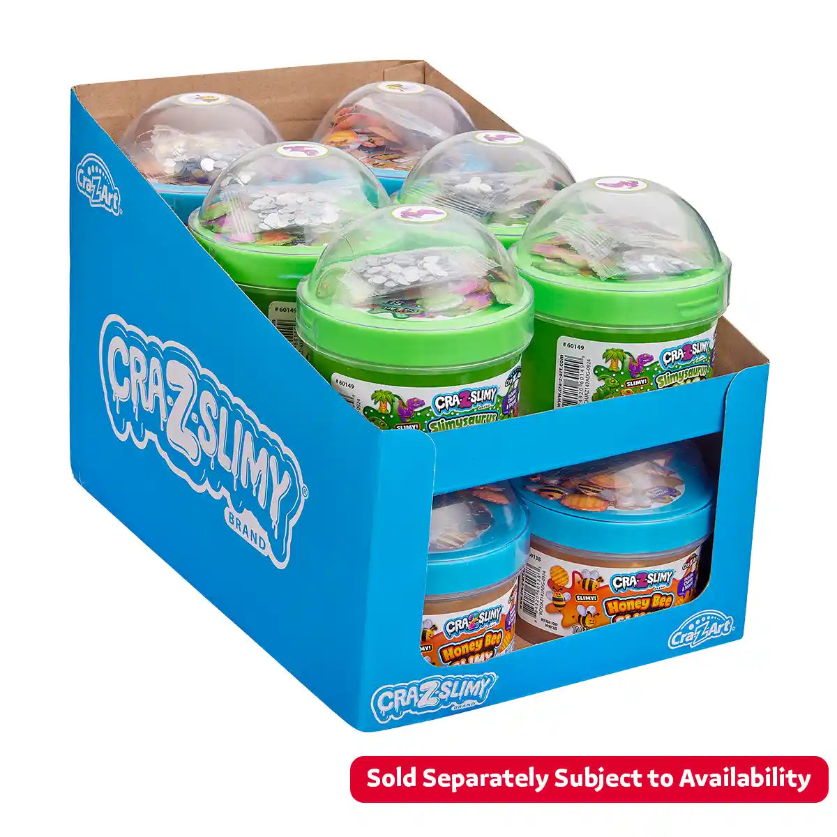 CraZSlimy Fun Dome Topper Jars asstd