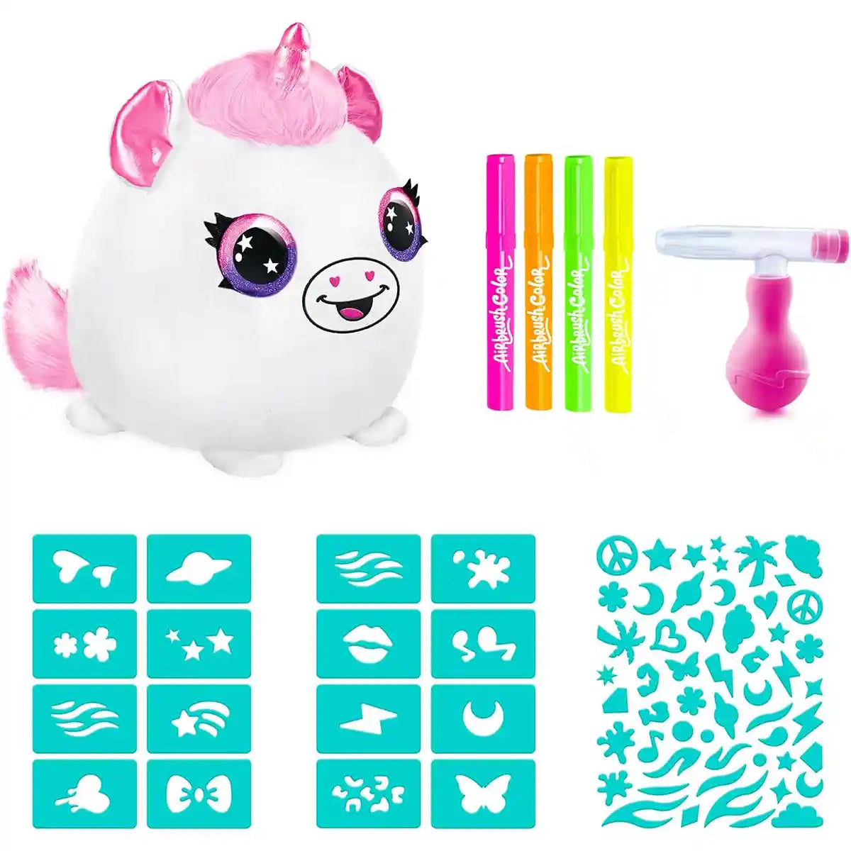 Airbrush Plush - Neon Squish Pals Paint Can