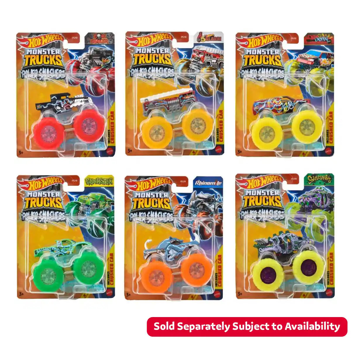 Hot Wheels MT 1:64 Power Smashers Singles Asst - Kiddy Zone