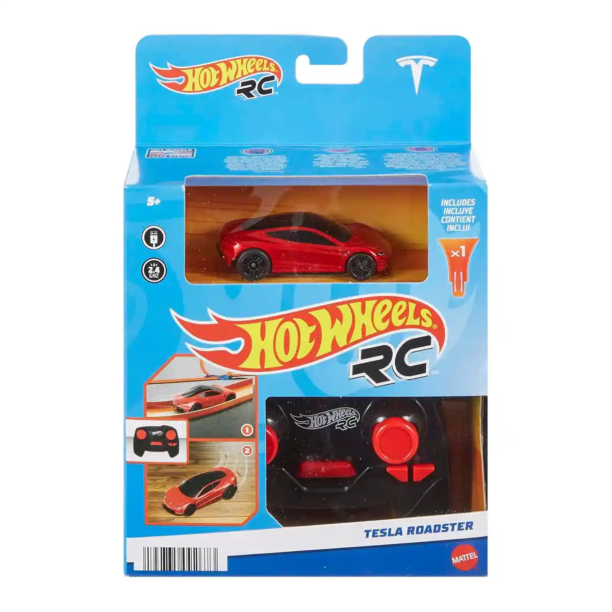 Hot Wheels R/C 1:64 Tesla Roadster - Kiddy Zone