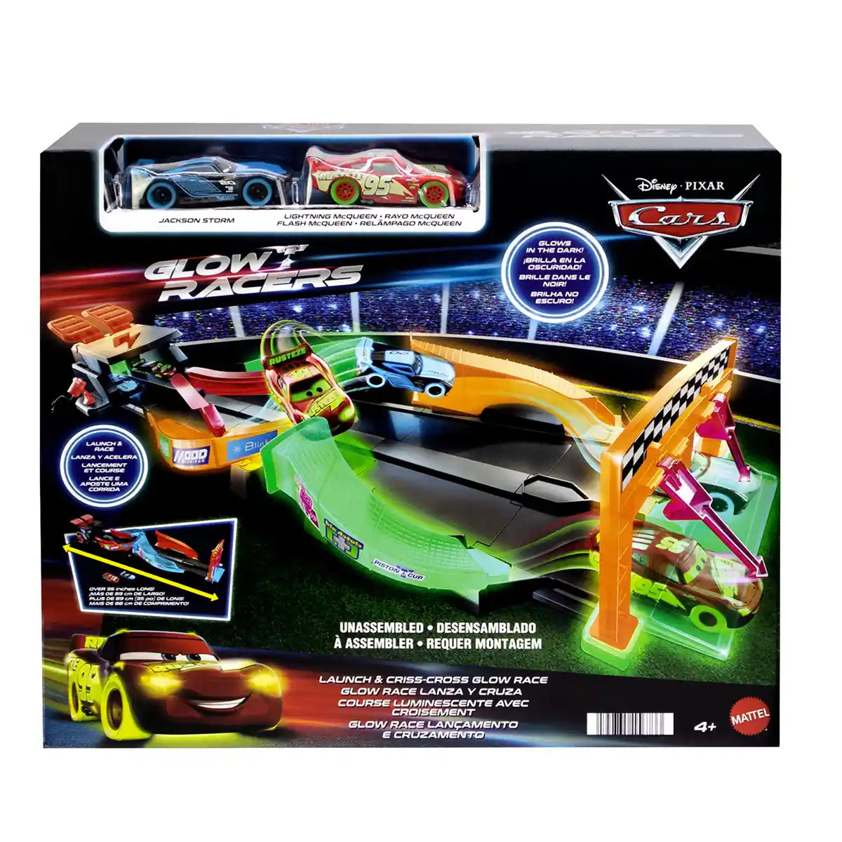 Cars Night Racing Track Set - Kiddy Zone