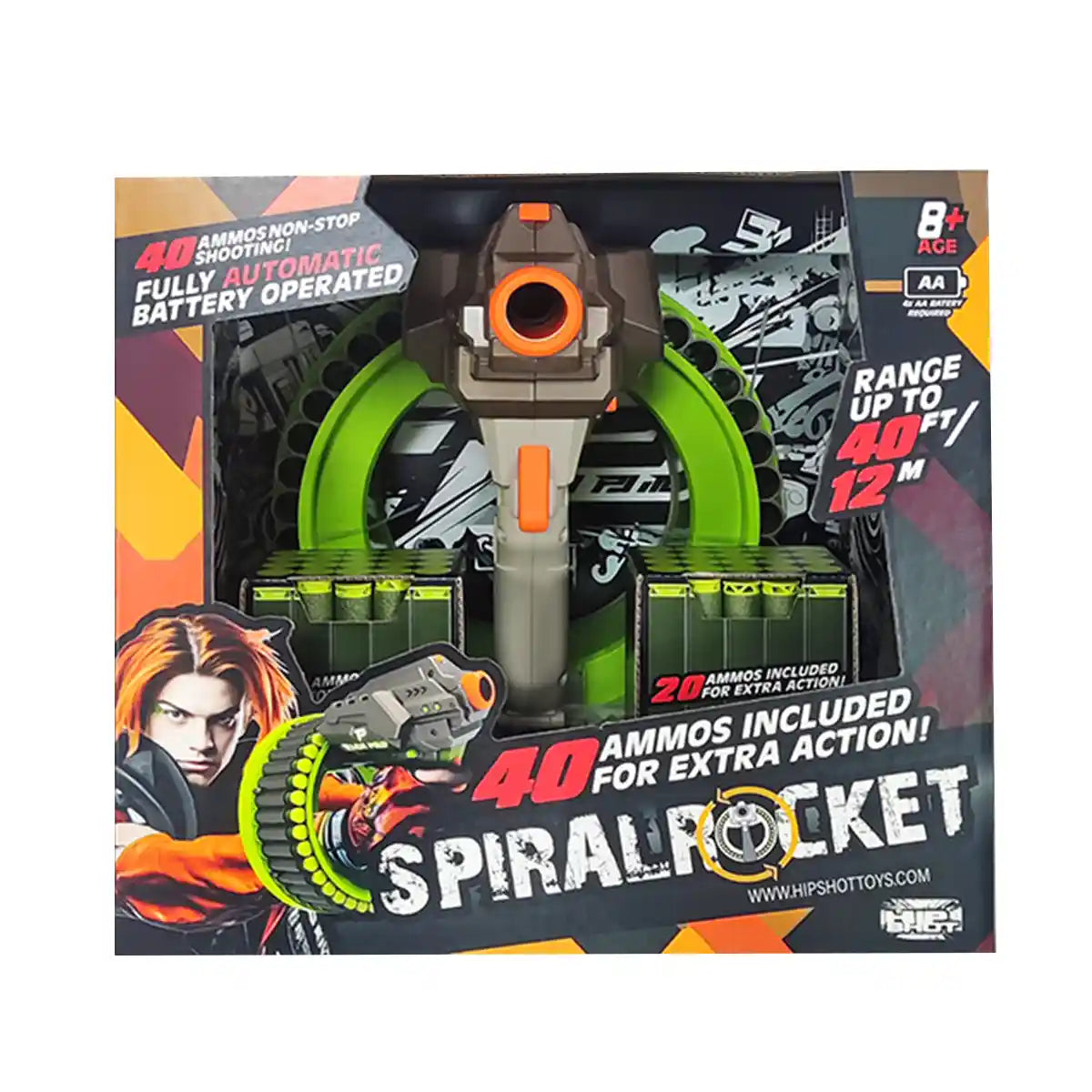 Electric 40 soft bullet bracelet gun - Kiddy Zone