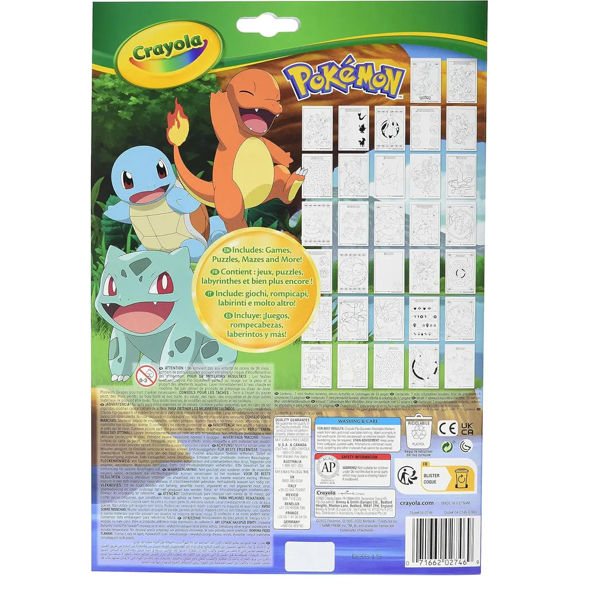 Color & Activity, Pokemon